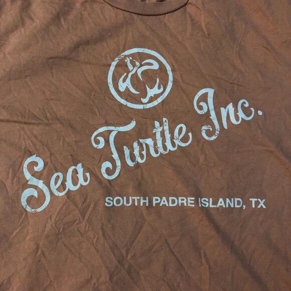 Orange Sea Turtle Inc. South Padre Island, Texas Graphic Tee - Picture 3 of 4